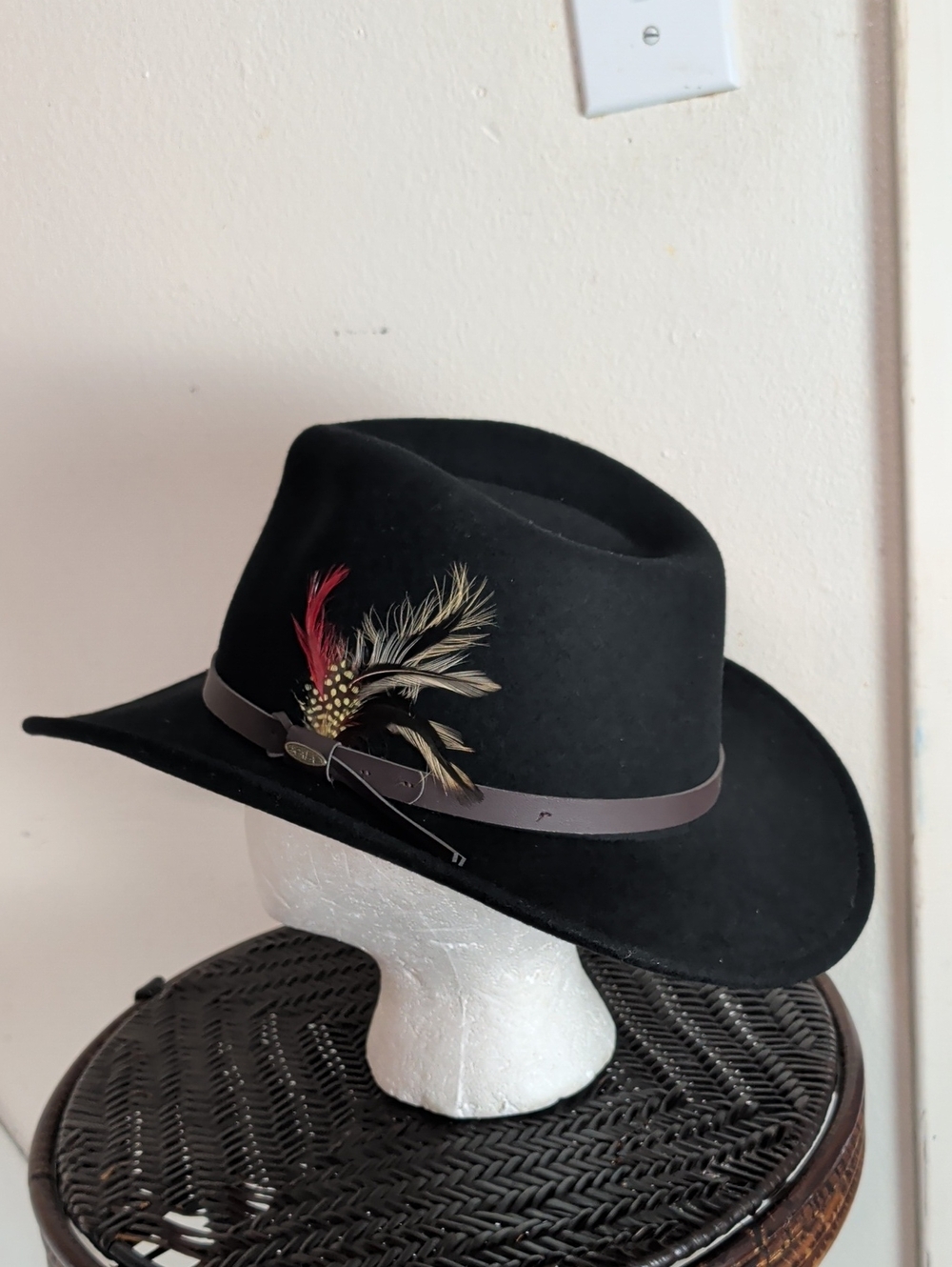 Scala Four Seasons Felt Outback Hat Women Size L - Picture 2 of 11
